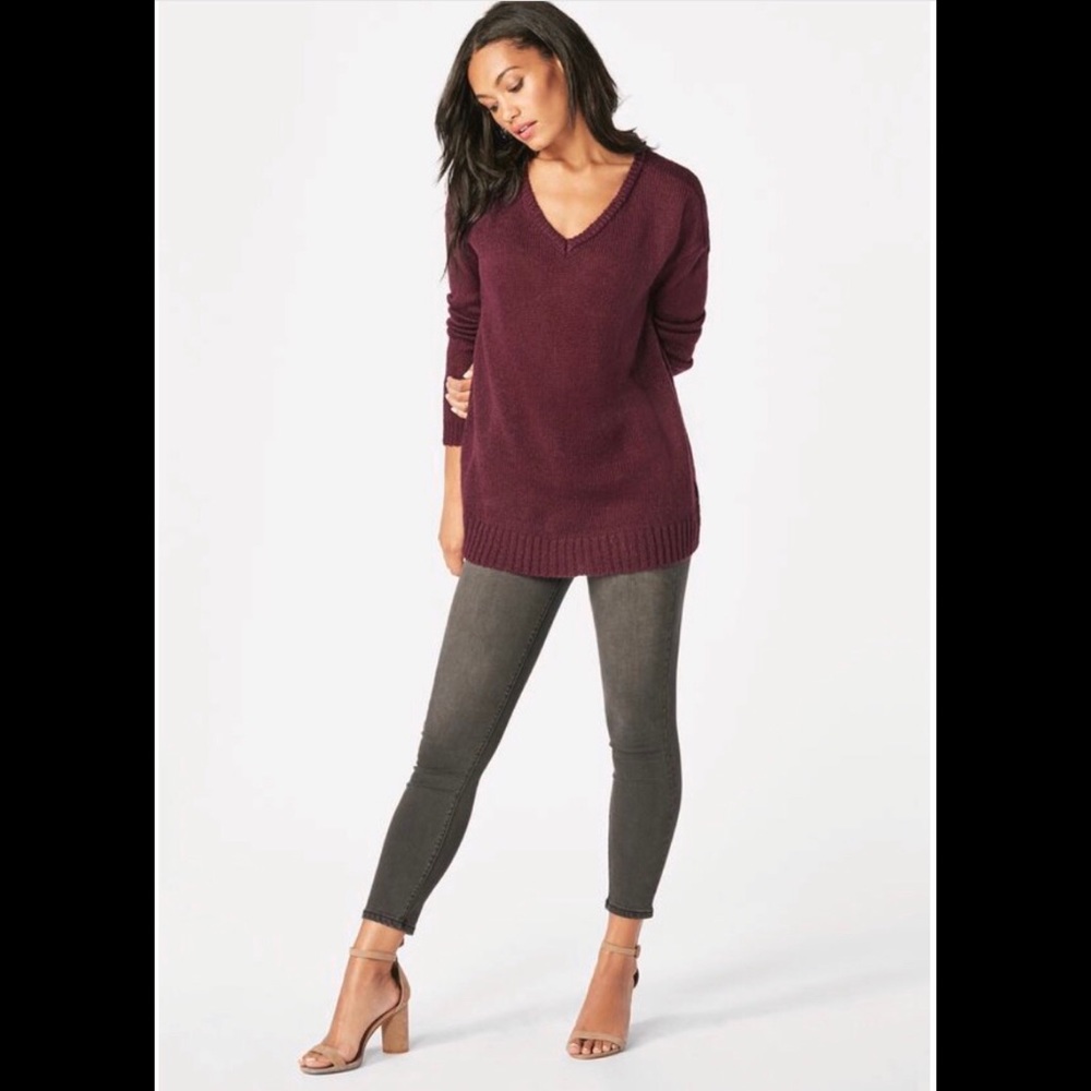 Just Fab Light Weight Casual V- Neck Sweater
